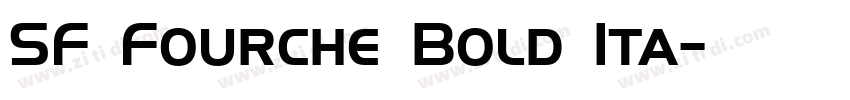SF Fourche Bold Ita字体转换